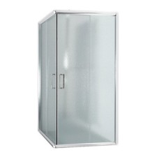 CABINE DE DOUCHE PAROI DE DOUCHE 80x80 H185 CM VERRE OPAQUE ANGULAIRE ALABAMA