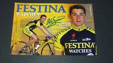 CPA CARTE CYCLISME CICLISMO TOUR FRANCE FESTINA 2001 NICOLAS REYNAUD DEDICACE