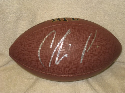 Chris polk signed football - chris,