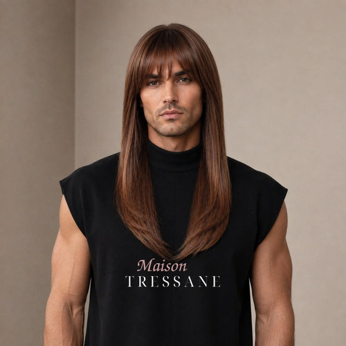Perruque homme brun - , et