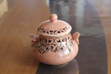 CÉRAMIQUE, FAÏENCE,PORCELAINE DE SARREGUEMINES  SUCRIER  opaque de SARREGUEMINES