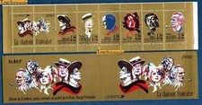 France Bande Carnet BC2655 Personnage Célèbres Chanson Française 1990
