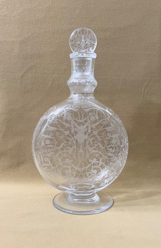 Carafe cristal signé - en,