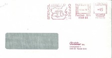 Ema Francotyp - imprimerie - reproduction - stencil - offset - enveloppe entière