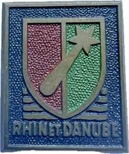 1° Armée, émail, RHIN et