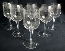 6 verres à eau - cristal de