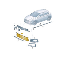 VW POLO AW Grille inférieure