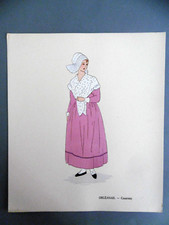 ORLÉANAIS CHARTRES planche au POCHOIR / Aline KEIM costume régional 1930