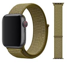Véritable Apple Nike Nylon Sport Boucle Montre Bande - Olive Flak -