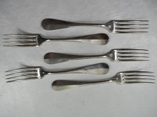 5 FOURCHETTES METAL ARGENTE