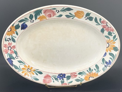 Plat ovale amand décor - plat,