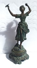 lot de 2 statuettes signées Rancoulet XIX eme s. "Le Menuet" et "la gavotte"