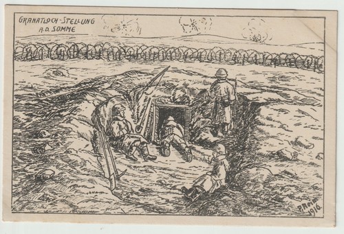 Somme 1916 carte postale - somme,