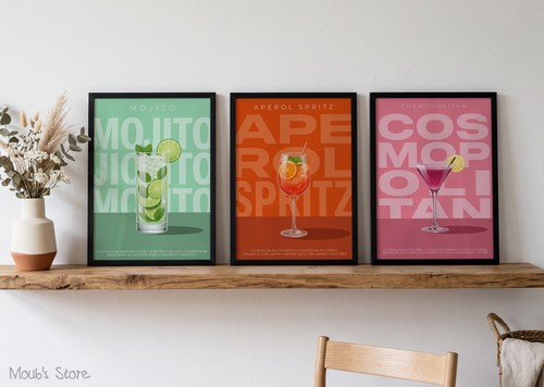 Lot poster cocktail - poster,