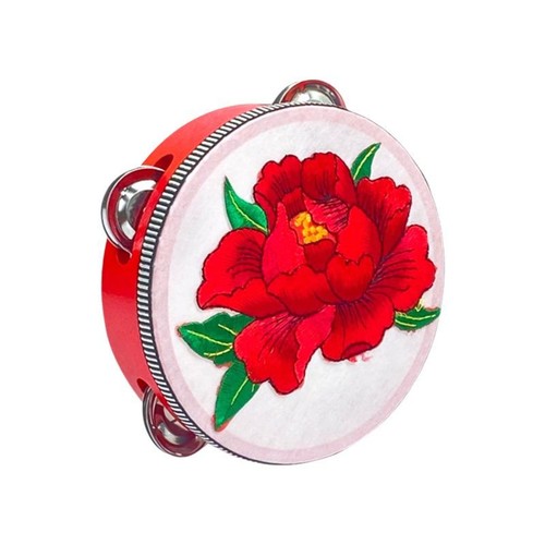 Tambourin brodé main - tambourin,