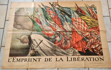 AFFICHE ANCIENNE EMPRUNT DE LA