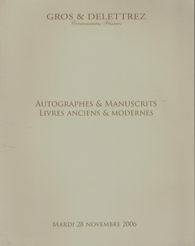 Autographes manuscrits - &,