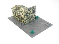Kit de modèle de garage militaire miniature diorama écran de voitures...