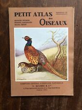 Petit atlas des oiseaux, rapaces diurnes, pigeons, gallinacés, rales, grues 1941