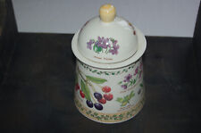 Dunoon joli petit pot avec couvercle aux décors de fleurs, fruits