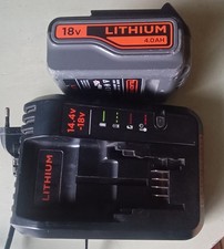 chargeur batterie black et decker + batterie 18 v 4.0ah