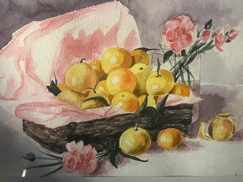Nature morte aquarelle - morte,