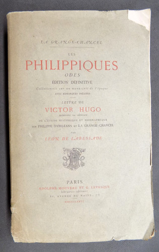 Les philippiques odes - odes, éd