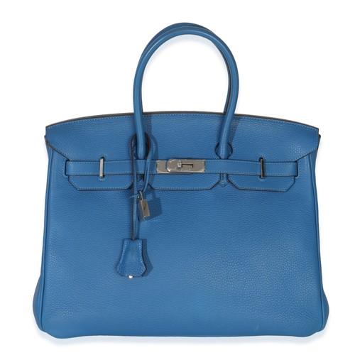 Hermès birkin bleu zellige - hermès,