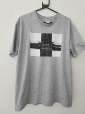 Tee-Shirt FW19 Supreme Bridge Taille L Grande Gris Mélangé Sane Smith