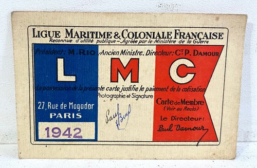Ancienne carte adhérent - ancienne, d’adhérent