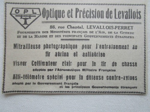1935 pub optique precision - pub,