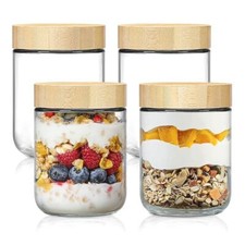 Lot de 4 bocaux à confiture