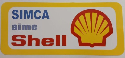 Autocollant simca aime - simca, shell