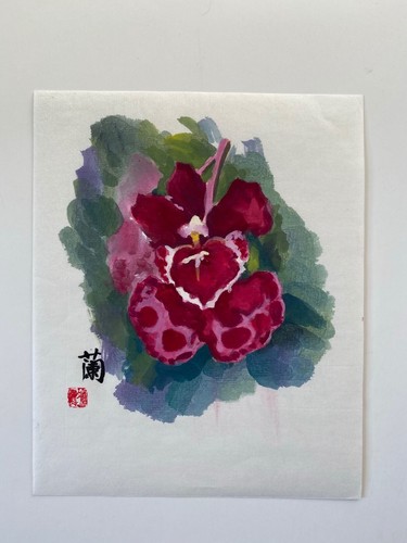 Original flower orchid brush
