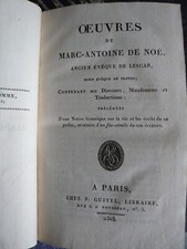 Oeuvre de marc-antoine de Noé