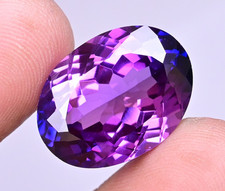 Sans Défaut Naturel Violet Tanzanite Bleue 27.20 CT Ovale Certifié Ample Gemme