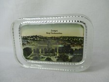 Souvenir De Stuttgart En Verre Presse-Papiers Palais Royal Ancien