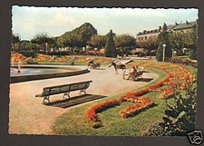 LIMOGES (87) Attelage ANES & PONEY , JARDIN DE LA GARE animé vers 1950
