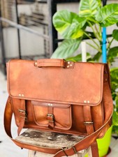 Village leather messenger bag - leather,