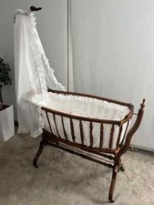 Berceau col de cygne voilage blanc