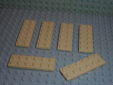 6 x Plaque plate 2 x 6 Tan