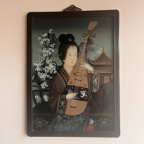 Tableau peinture fixee sous - tableau,