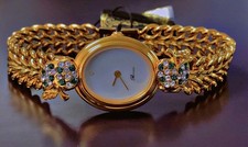 Pour femme Vintage Montre ROCCO 1980 montre bracelet plaqué or maille américaine