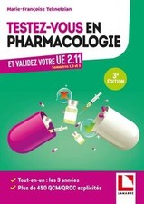 Testez-vous en pharmacologie et validez votre UE 2.11... | Livre | état très bon