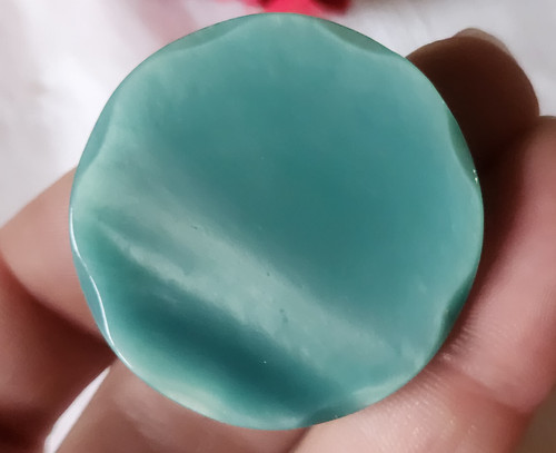 Gros bouton vintage bleu - ,