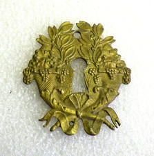 entrée de serrure en bronze , Clé, meuble ,ornement ,(1)