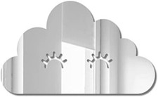 Miroir adhésif en forme de nuage dim. env. 63 x 35 cm