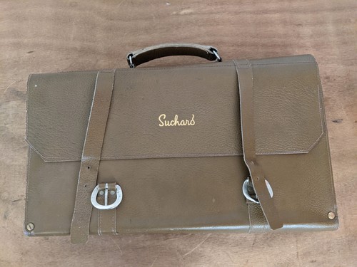 Cartable ancien suchard cuir - ,