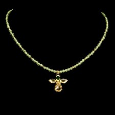 925 Collier en Argent Fin Citrine 12x8mm Chromé Diopside Pierre Précieuse Bijoux