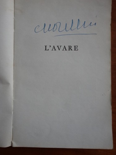 Livre avare molière mis - livre, l'avare